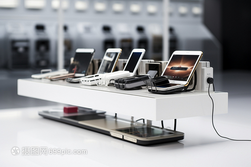 手機店的電子產品